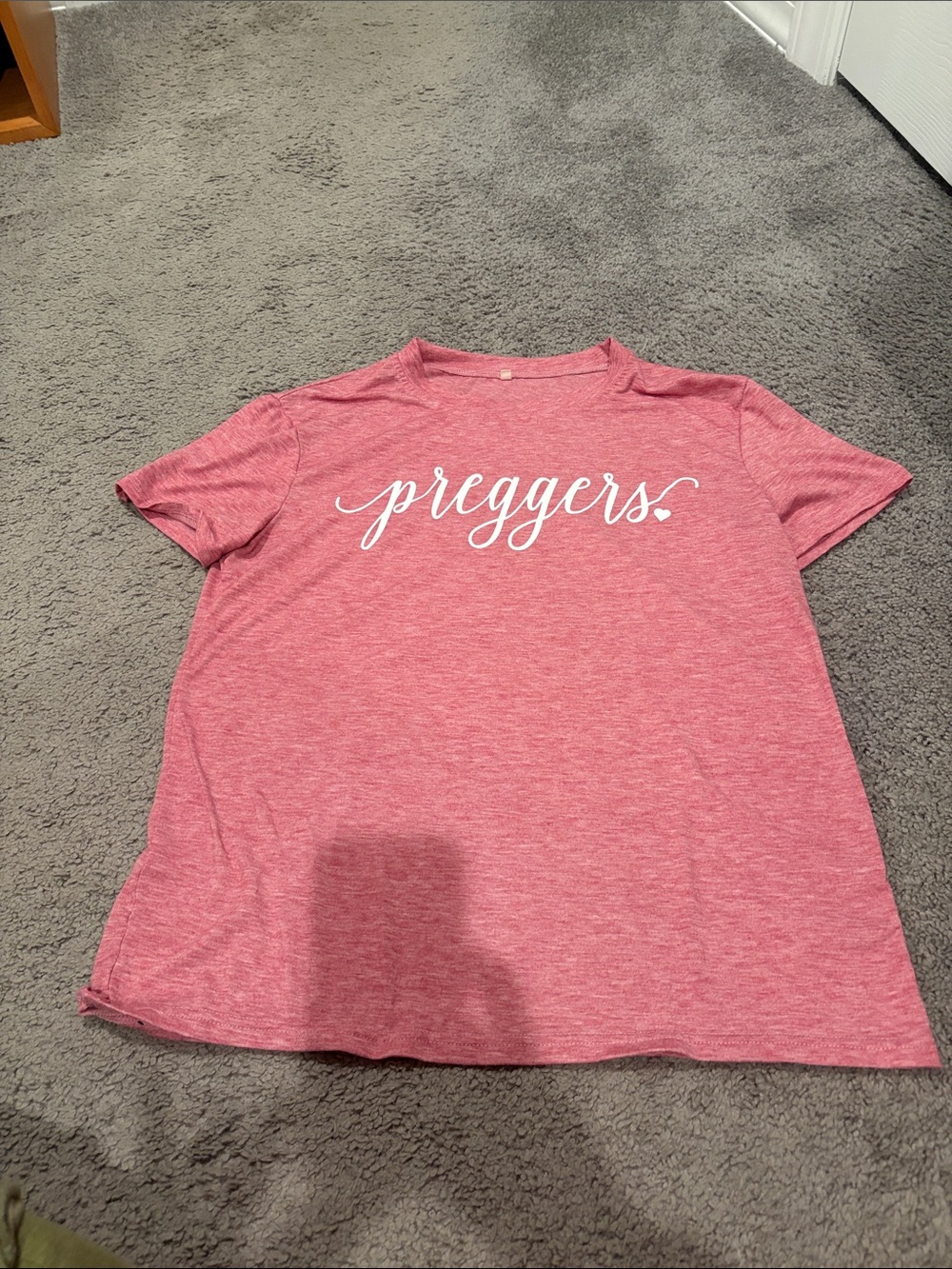 Pink 'preggers' Graphic Tee